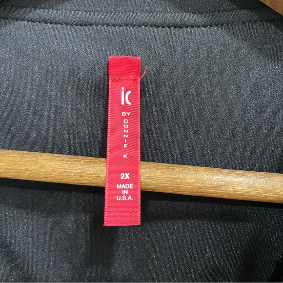 IC by Connie K Textured Chevron Zig Zag Button Front Jacket 2X Made in USA - Picture 10 of 11